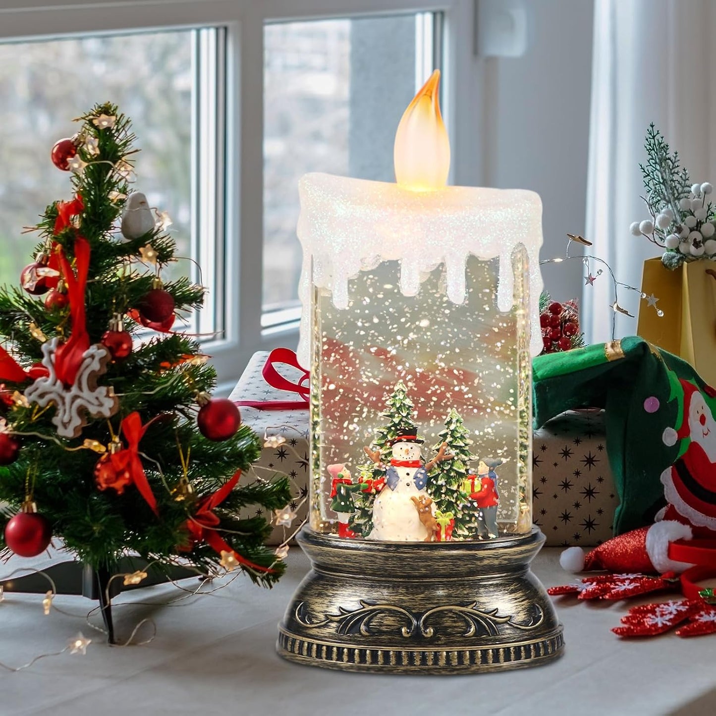 Lumanare cu om de zapada